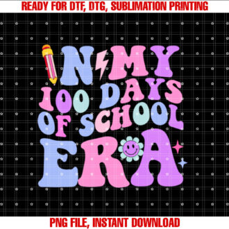 In My 100 Days of School Era Retro 100th Day of School T-shirt