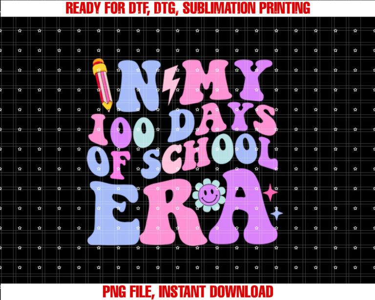 In My 100 Days of School Era Retro 100th Day of School T-shirt