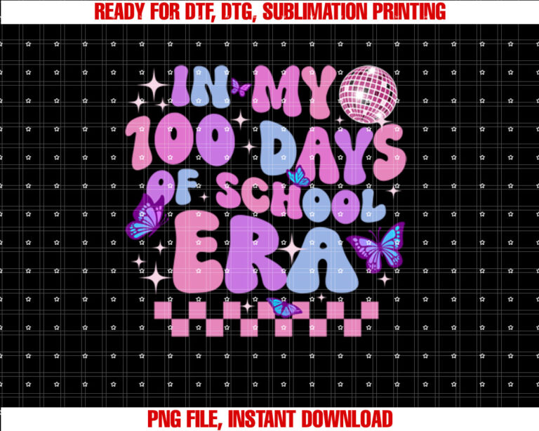 In My 100 Days of School Era Retro Disco 100th Day of School T-shirt