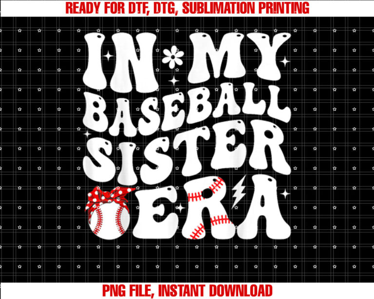 In My Baseball Sister Era Groovy Baseball Sister T-shirt
