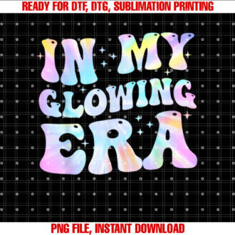 In My Glowing Era Groovy Colorful Bright T-shirt