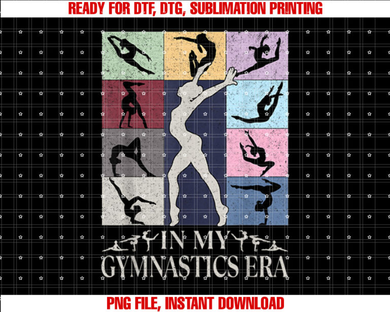 In My Gymnast Era Groovy Gymnastics Funny Birthday Mom Girls T-shirt