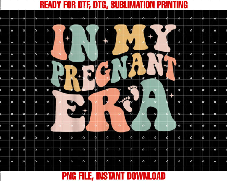 In My Pregnant Era Funny Pregnancy Announcement Pregnant T-shirt