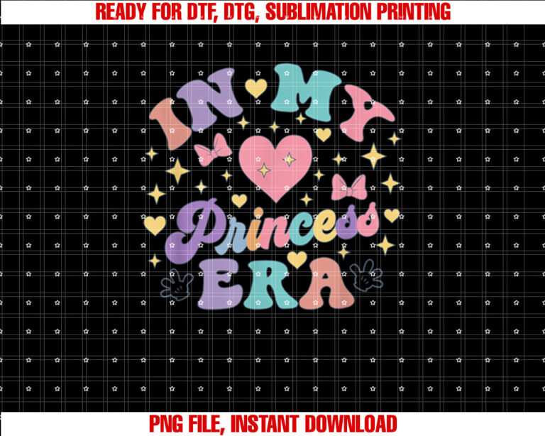 In My Princess Era Cute Girls Kids Youth Princess T-shirt
