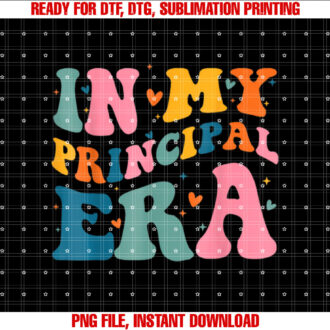 In My Principal Era Groovy School Principal Back to School T-shirt