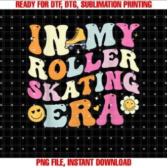 In My Roller Skating Era Groovy Roller Skaters T-shirt