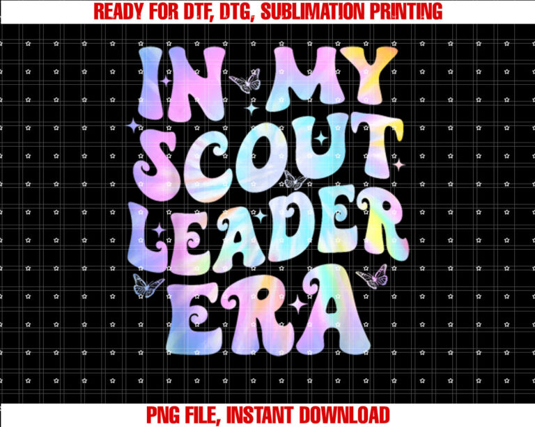 In My Scoutt Leader Era Groovy Retro Troop Scouting Camping T-shirt