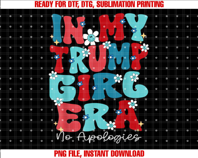In My Trump Girl Era Groovy Trump Girl Trump 2024 Election Black T-shirt