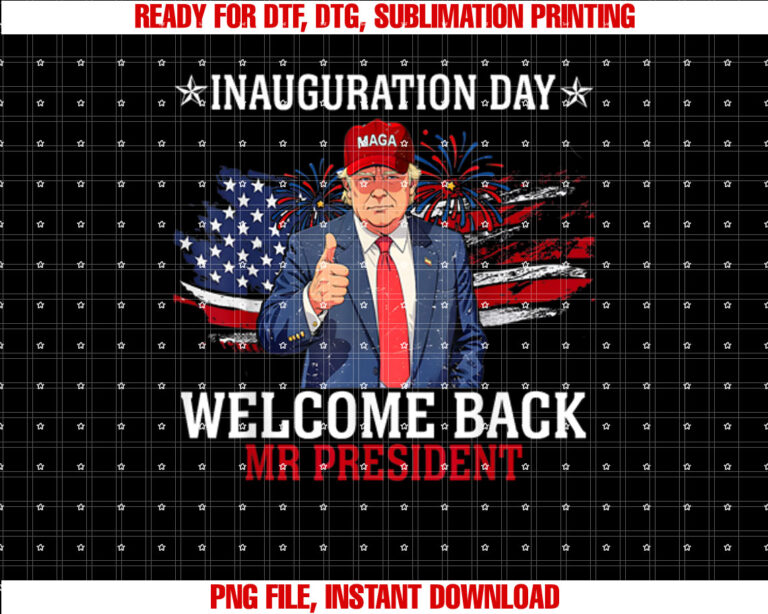 Inauguration Day 2025 Welcome Back Mr President 47th Trump T-shirt