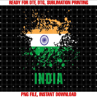 India Retro Vintage Watercolors Sport Indian Flag Souvenir T-shirt