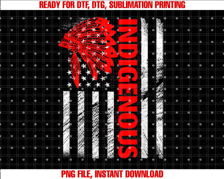 Indigenous Peoples Day Distressed Headdress Usa Flag T-shirt
