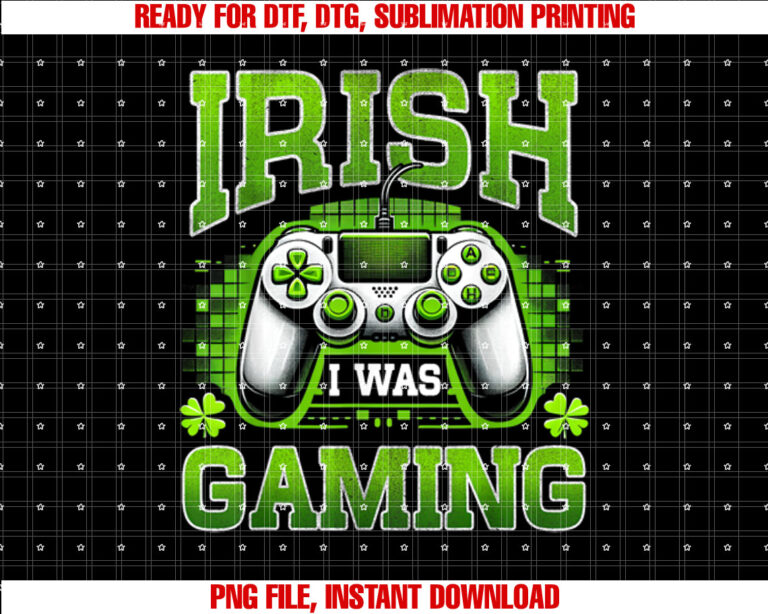 Irish I Was Gaming Funny St Patricks Day Gamer Boys Men Kids T-shirt