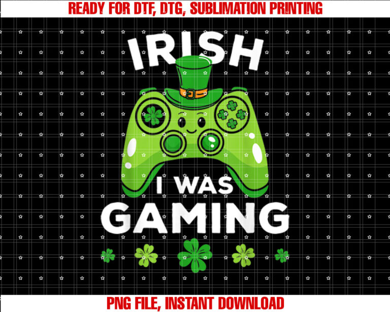 Irish I Was Gaming Gamer St Patricks Day T-shirt