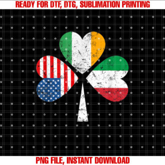 Irish Italian American Flag Ireland Italy Usa Patricks Day T-shirt