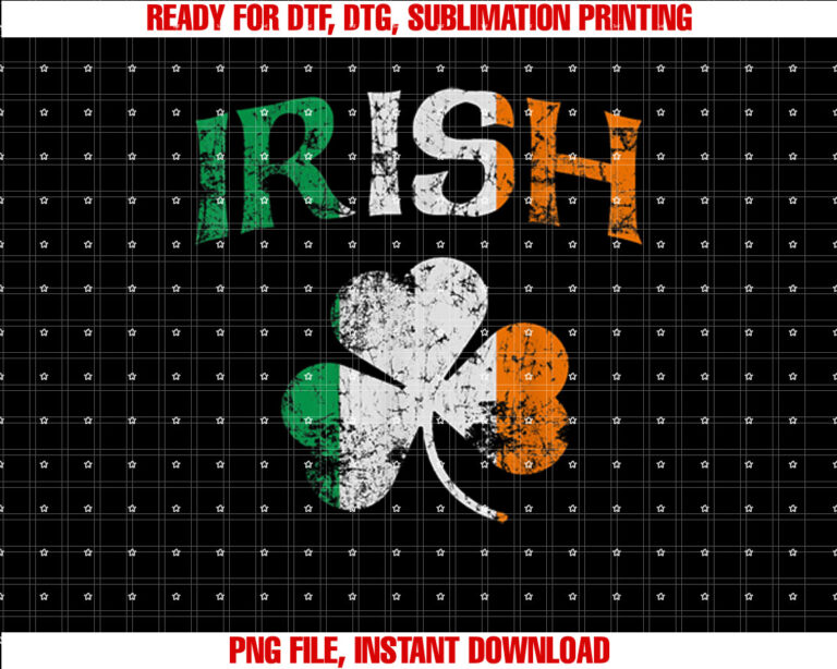 Irish Shamrock Ireland Flag St Patricks Day Vintage Fade T-shirt
