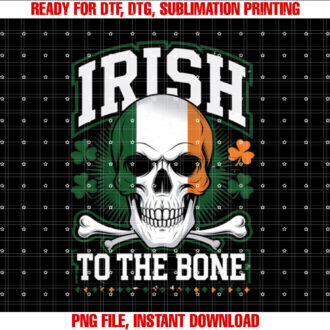 Irish to the Bone Skull Design T-shirt