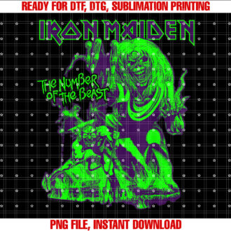 Iron Maiden Number of the Beast Halloween Green Black T-shirt