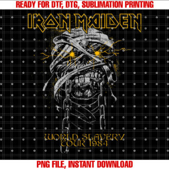 Iron Maiden Powerslave Head Mummy Brown T-shirt