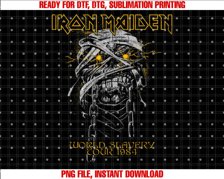 Iron Maiden Powerslave Head Mummy Brown T-shirt