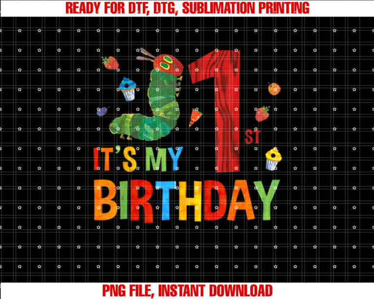 Its My 1st Birthday Hungry Caterpillar One Years Old Bday T-shirt