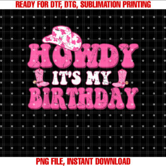 Its My Birthday Howdy Women Western Retro Cowboy Hat T-shirt