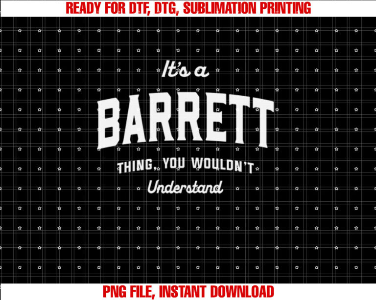 Its a Barrett Thing You Wouldnt Understand Barrett Name T-shirt