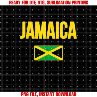 Jamaican Flag Jamaica Souvenir Love Travel Vacation T-shirt, Sublimation Design, Digital Download