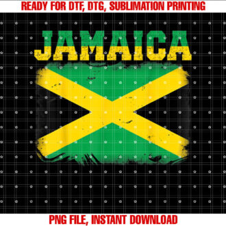 Jamaican Flag Vintage Jamaica Souvenir Love Travel Vacation T-shirt, Sublimation Design, Digital Download