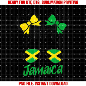 Jamaican Girl Messy Bun Jamaica Summer Vacation Girls Trip T-shirt, Sublimation Design, Digital Download