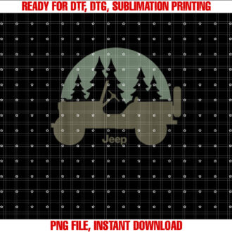 Jeep Willys Trees T-shirt, Sublimation Design, Digital Download