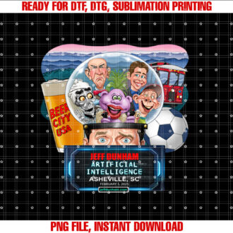 Jeff Dunham Asheville Sc 2025 T-shirt, Sublimation Design, Digital Download