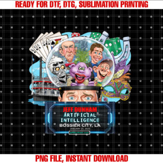 Jeff Dunham Bossier City La 2025 T-shirt, Sublimation Design, Digital Download