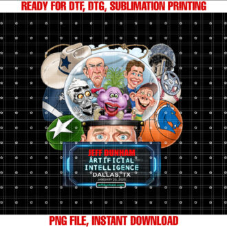 Jeff Dunham Dallas Tx 2025 T-shirt, Sublimation Design, Digital Download