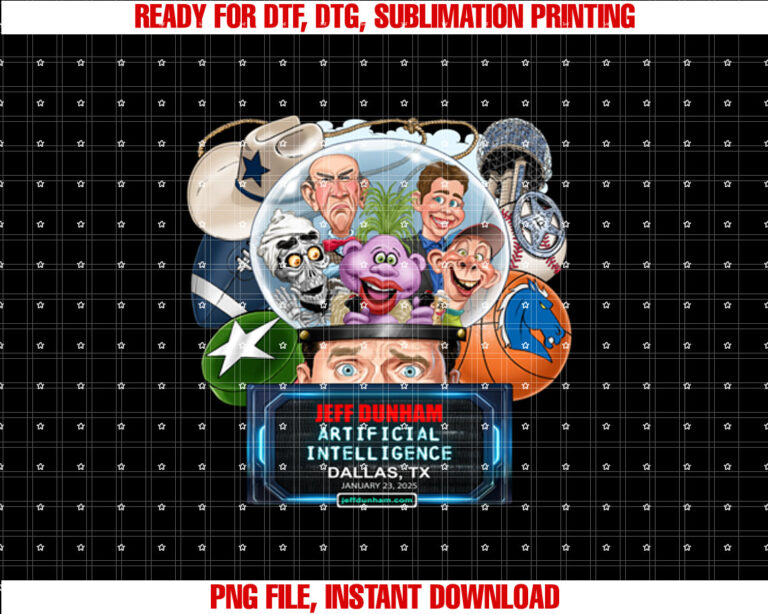 Jeff Dunham Dallas Tx 2025 T-shirt, Sublimation Design, Digital Download