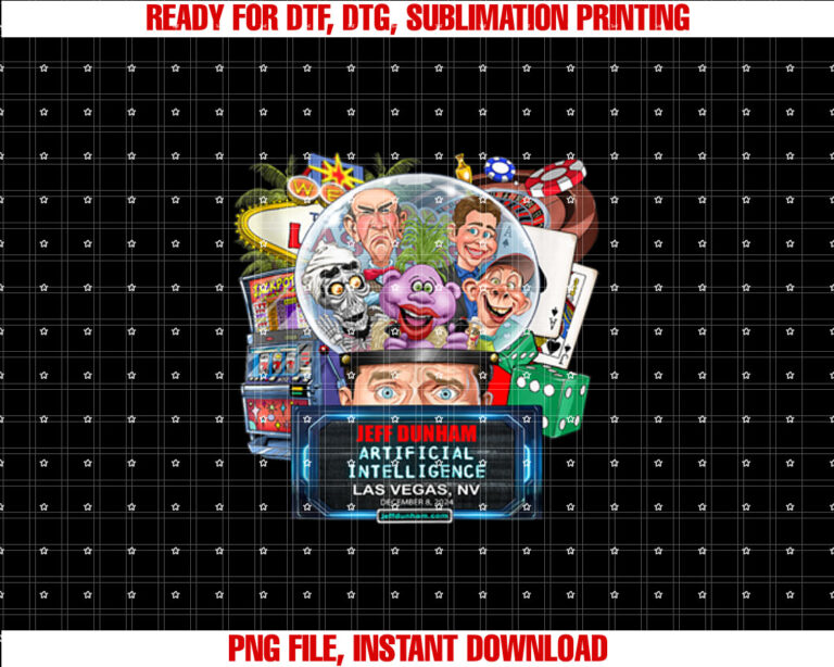Jeff Dunham Las Vegas Nv 2024 T-shirt, Sublimation Design, Digital Download