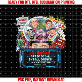 Jeff Dunham Las Vegas Nv 2025 T-shirt, Sublimation Design, Digital Download