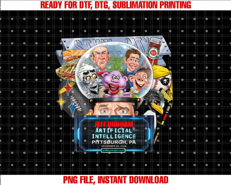 Jeff Dunham Pittsburgh Pa 2024 T-shirt, Sublimation Design, Digital Download