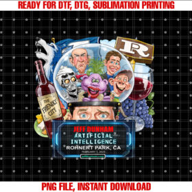Jeff Dunham Rohnert Park Ca 2025 T-shirt, Sublimation Design, Digital Download