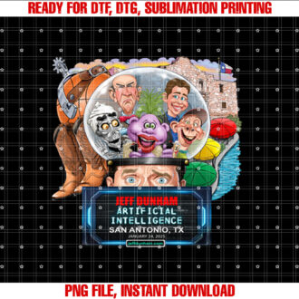 Jeff Dunham San Antonio Tx 2025 T-shirt, Sublimation Design, Digital Download