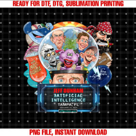 Jeff Dunham Tampa Fl 2025 T-shirt, Sublimation Design, Digital Download