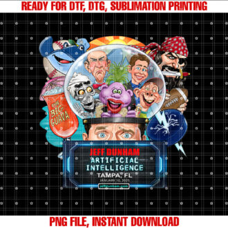 Jeff Dunham Tampa Fl 2025 T-shirt, Sublimation Design, Digital Download