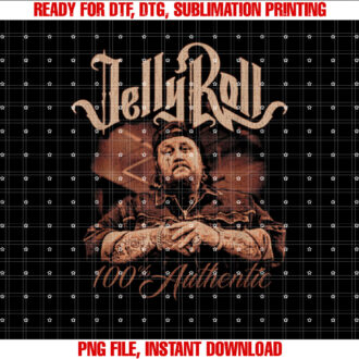 Jelly Roll Authentic T-shirt, Sublimation Design, Digital Download