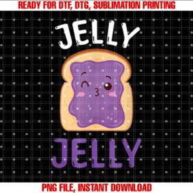 Jellypeanut Butter Matching Couple Best Friend Men Women T-shirt, Sublimation Design, Digital Download
