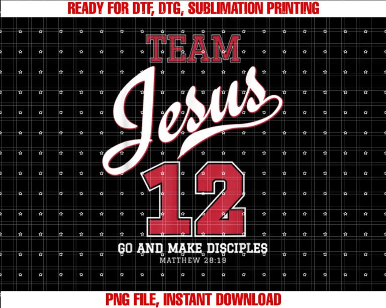 Jesus and Baseball Team Jesus Christian S T-shirt, Sublimation Design, Digital Download