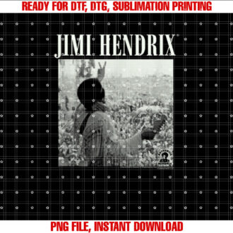 Jimi Hendrix Live at Woodstock T-shirt, Sublimation Design, Digital Download