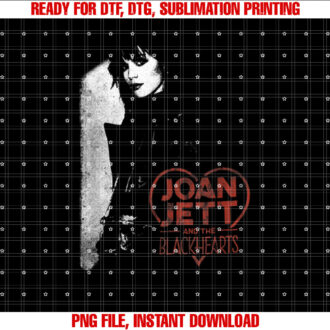 Joan Jett and the Blackhearts Shadow T-shirt, Sublimation Design, Digital Download
