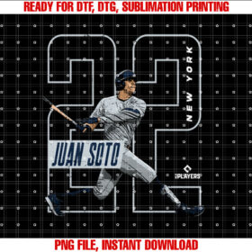 Juan Soto New York Baseball Mlb Players T-shirt, Sublimation Design, Digital Download