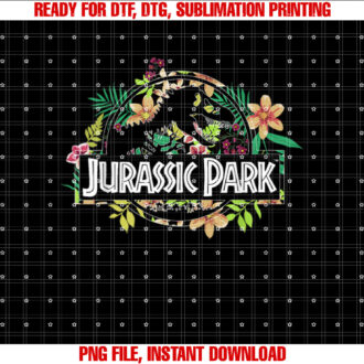 Jurassic Park Tropical Floral Graphic T-shirt