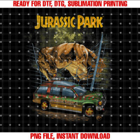 Jurassic Park Vintage TRex Break Out Shirt design, Digital Download