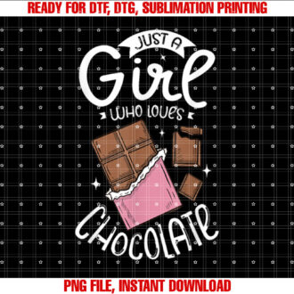 Just a Girl Who Loves Chocolate Funny Chocolate T-shirt